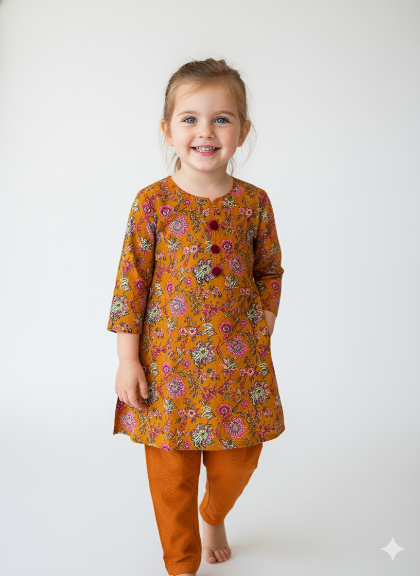 Two piece khaddar suit