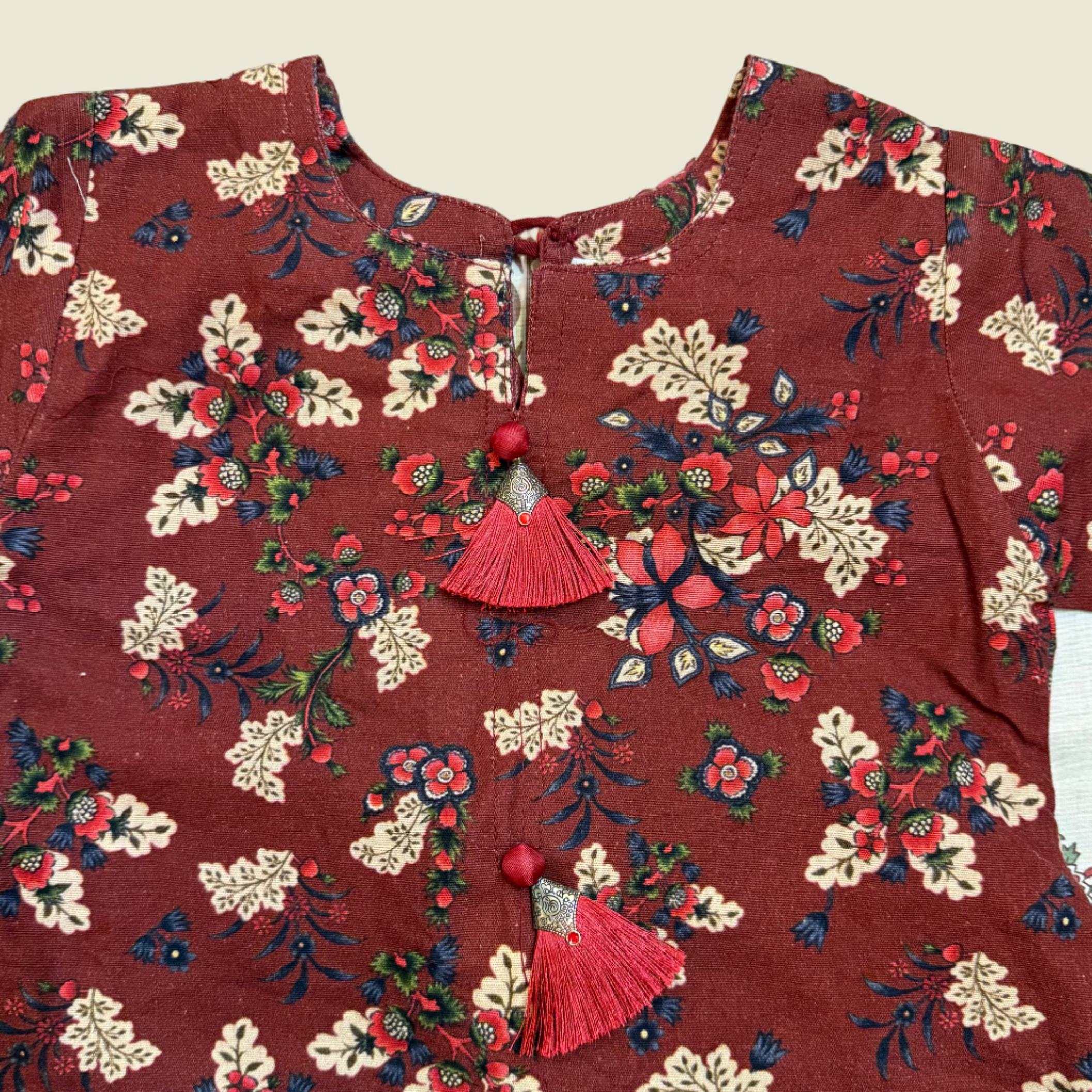 Two piece khaddar suit