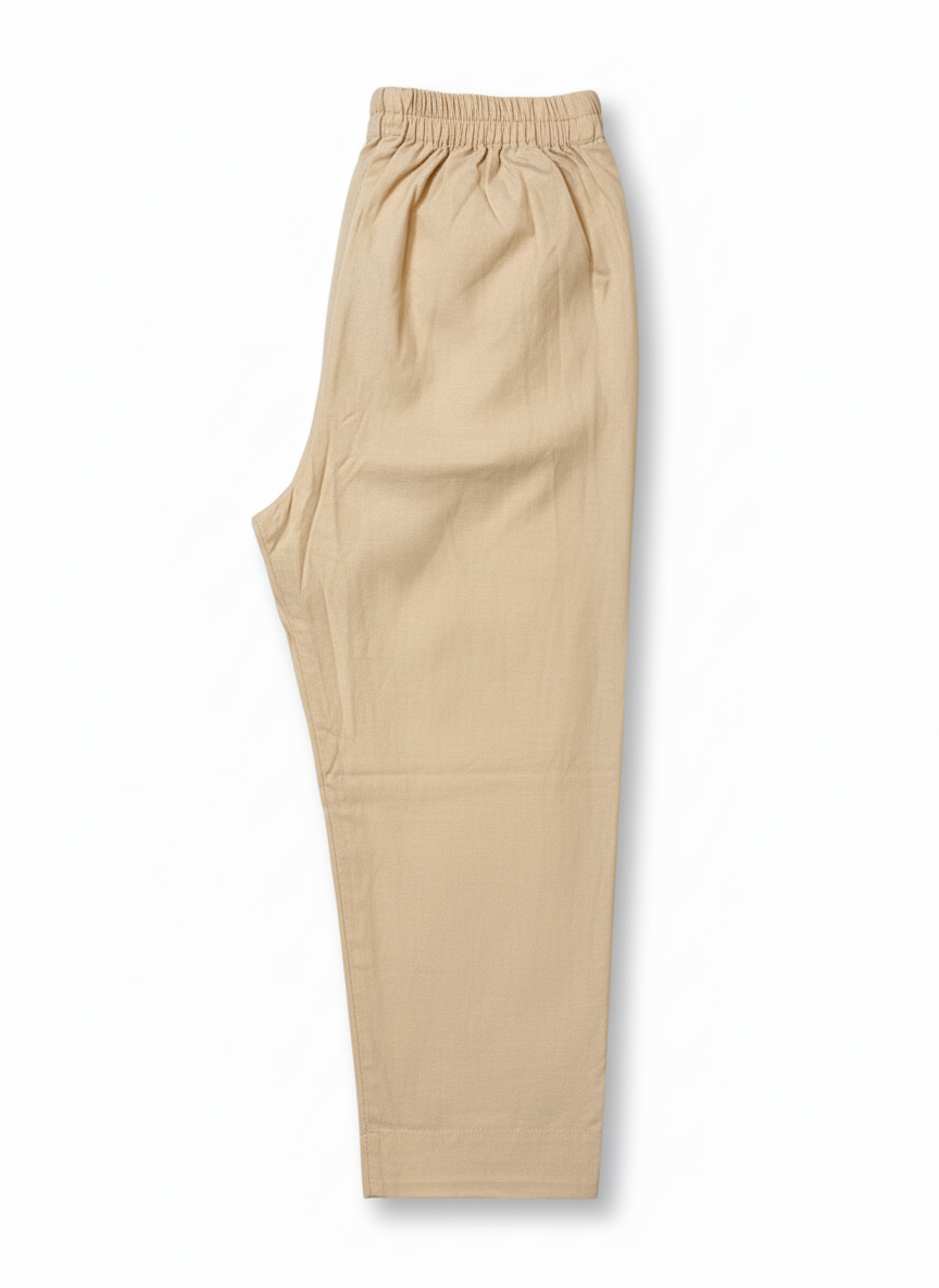 Two piece paper cotton embroidered suit