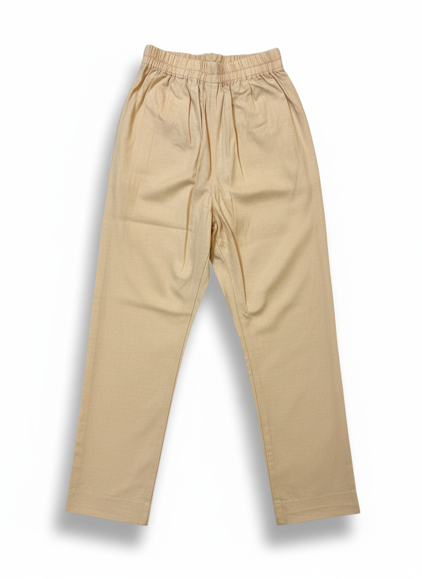 Two piece paper cotton embroidered suit